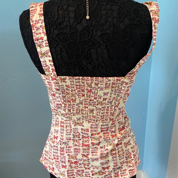 Anthropologie size 8 Butterflies top NWOT - Picture 2 of 5